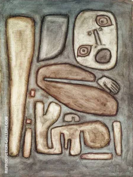 Outbreak of Fear III 1939 by Paul Klee | Oil Painting Reproduction