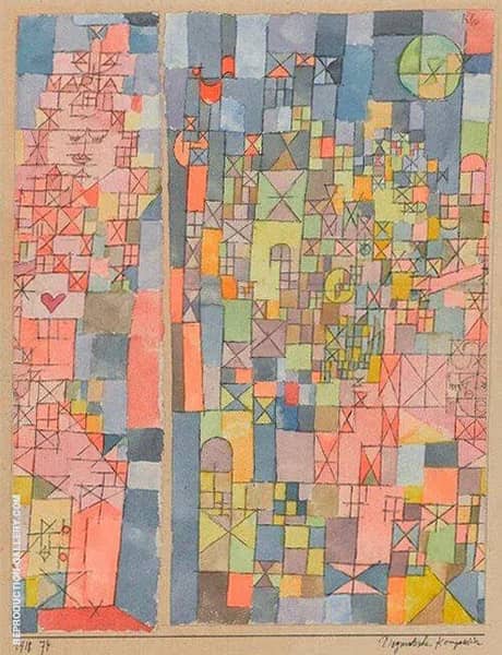 Dogmatic Composition 1918 by Paul Klee | Oil Painting Reproduction
