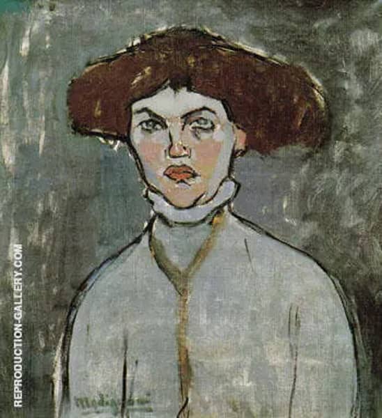 Head of a Young Woman 1908 | Oil Painting Reproduction