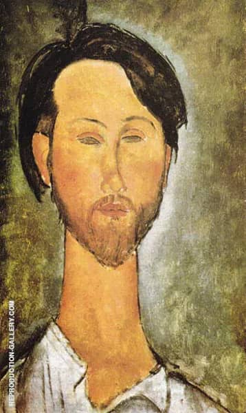 Portrait of Leopold Zborovski 1918 | Oil Painting Reproduction