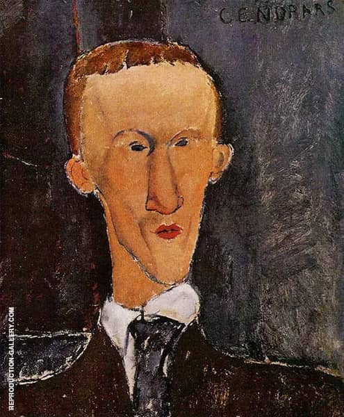 Portrait of Blaise Cendrars 1918 | Oil Painting Reproduction