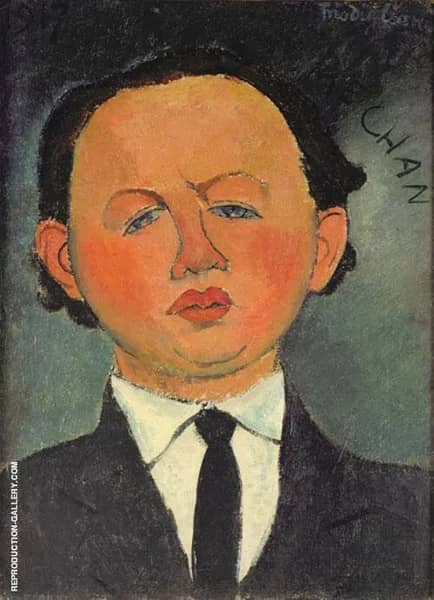 Portrait of Oscar Miestchaninoff Mechan 1917 | Oil Painting Reproduction