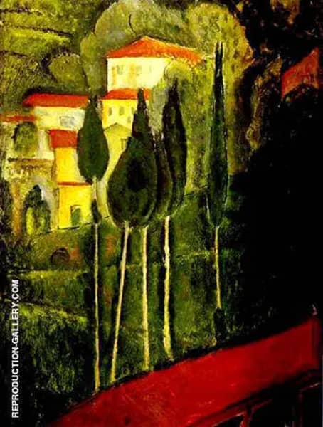 Landscape 1919 by Amedeo Modigliani | Oil Painting Reproduction