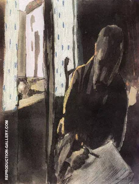 The Artist at the Window 1909 by Paul Klee | Oil Painting Reproduction