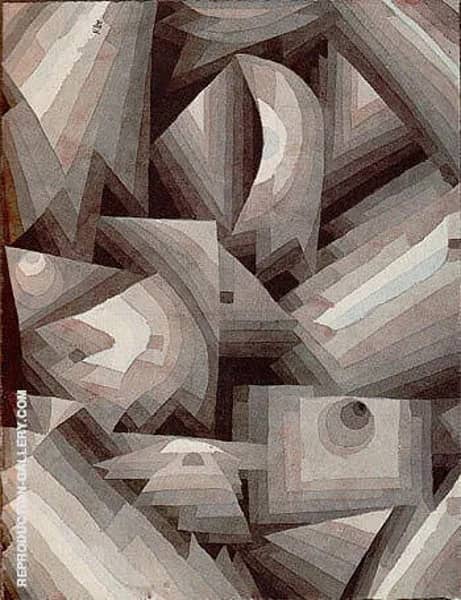 Crystal Gradation 1921 by Paul Klee | Oil Painting Reproduction