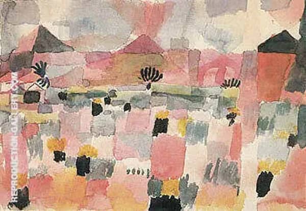 Saint Germain near Tunis 1914 by Paul Klee | Oil Painting Reproduction