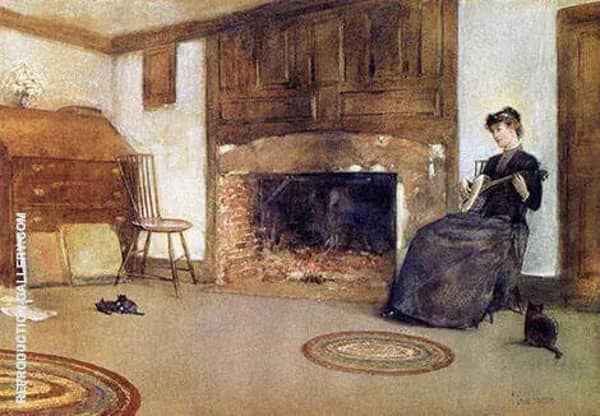 A Familiar Tune by Childe Hassam | Oil Painting Reproduction