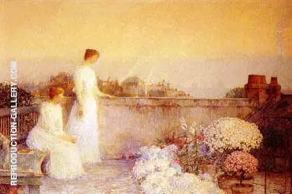 Twilight in Paris c1888 by Childe Hassam | Oil Painting Reproduction