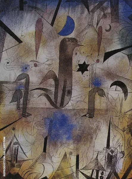 Warning of the Ships 1917 by Paul Klee | Oil Painting Reproduction