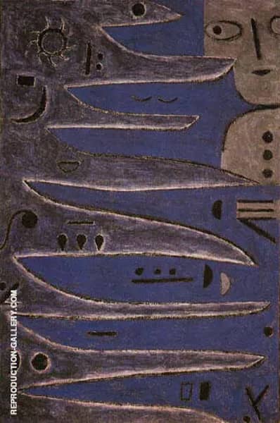 The Grey One and the Coast 1938 by Paul Klee | Oil Painting Reproduction