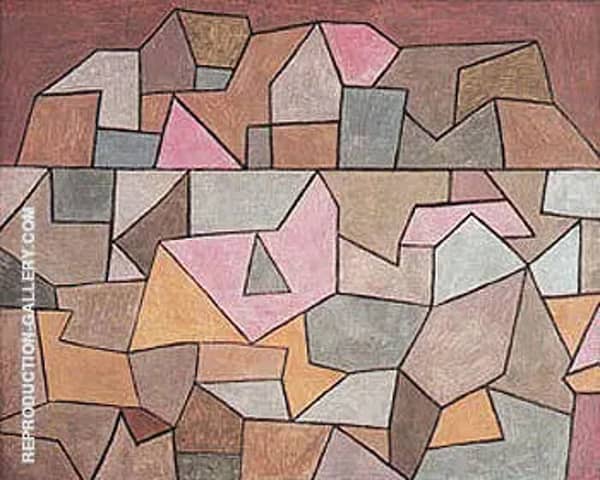Village on Rocks 1932 by Paul Klee | Oil Painting Reproduction