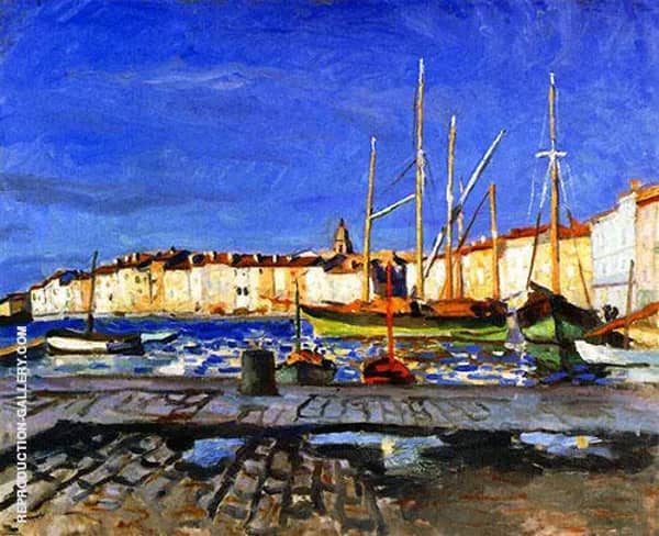 Port de Saint Tropez 1905 by Albert Marquet | Oil Painting Reproduction