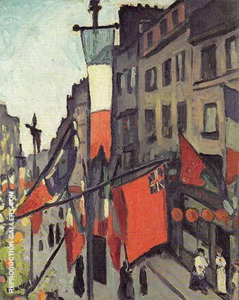 Le 14 Juillet au Havre 1906 by Albert Marquet | Oil Painting Reproduction