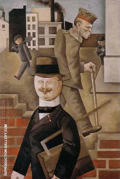 Gray Day 1921 by George Grosz | Oil Painting Reproduction