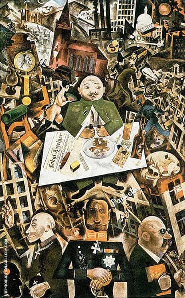 A Winters Tale by George Grosz | Oil Painting Reproduction