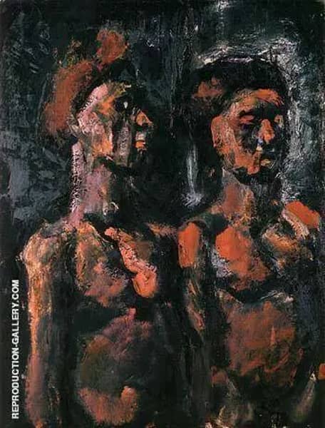 Prostitutes 1909 by George Rouault | Oil Painting Reproduction