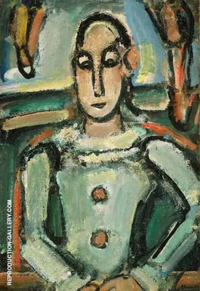Pierrot c1937 B by George Rouault | Oil Painting Reproduction