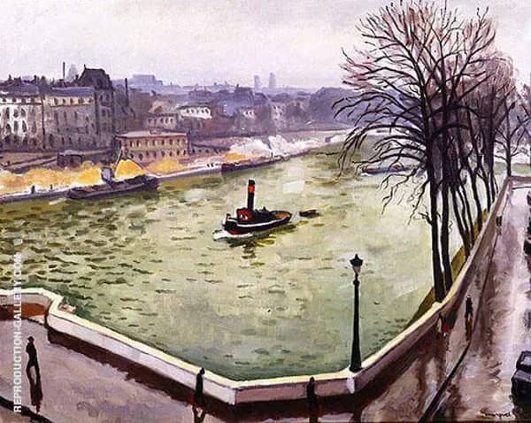 La Seine a Paris 1914 by Albert Marquet | Oil Painting Reproduction