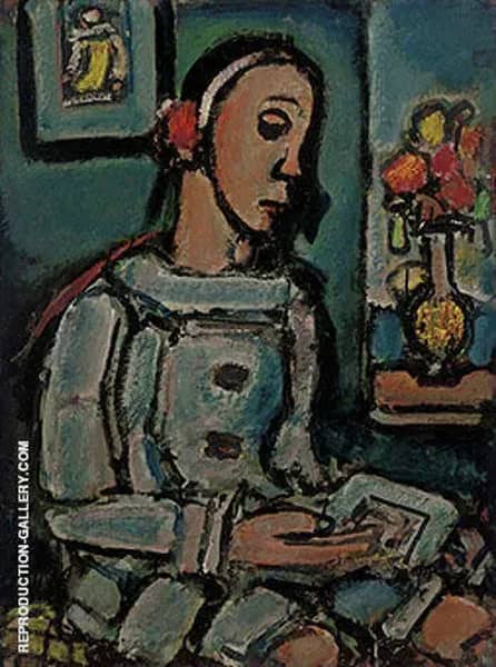 Le Pierrot Sage by George Rouault | Oil Painting Reproduction