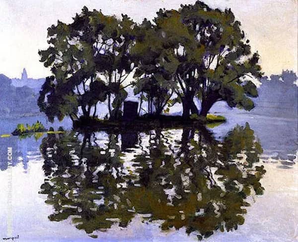 L'Ile aux Cygnes 1919 by Albert Marquet | Oil Painting Reproduction