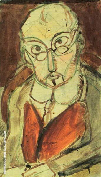 Man with Spectacles 1917 by George Rouault | Oil Painting Reproduction