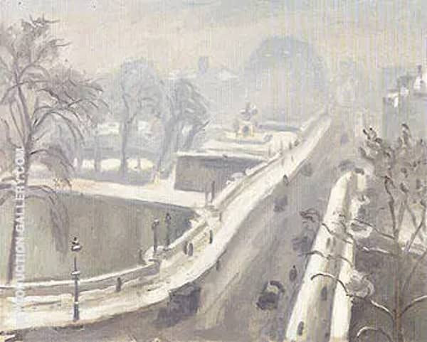 Le Pont Neuf Sous la Neige 1947 | Oil Painting Reproduction