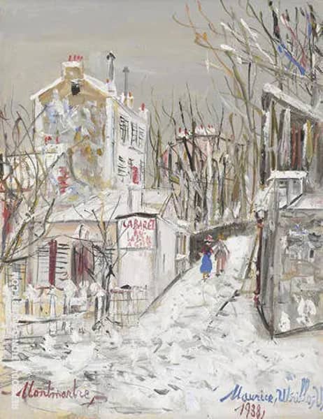 Cabaret Le Lapin Agile 1938 by Maurice Utrillo | Oil Painting Reproduction