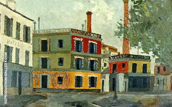 Factory by Maurice Utrillo | Oil Painting Reproduction