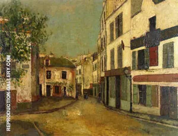 Place Du Tertre in Montmartre 1910 | Oil Painting Reproduction