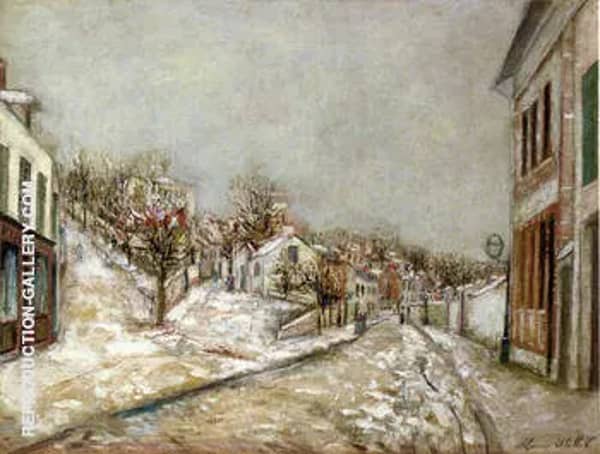 Pontoise 1912 by Maurice Utrillo | Oil Painting Reproduction