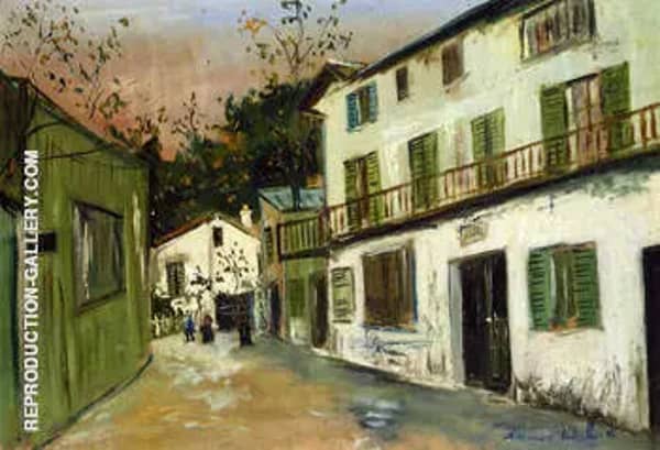 The Maison Des Italiens in Montmartre 1917 | Oil Painting Reproduction