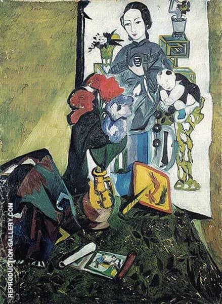 Chinese Still Life 1908 by Natalia Goncharova | Oil Painting Reproduction