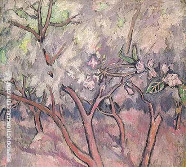 Blossoming Apple Trees c1908 | Oil Painting Reproduction