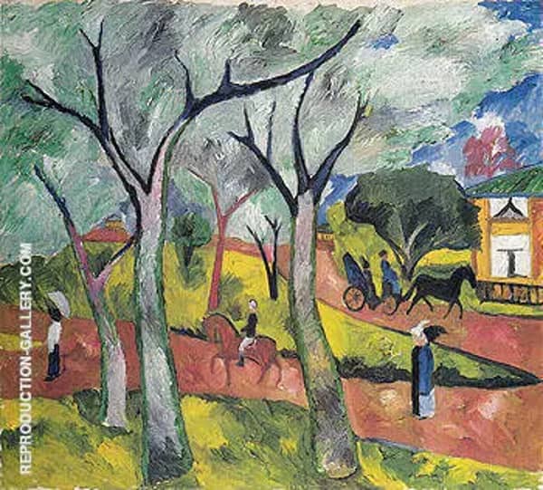 Spring Petrovsky Park c1909 | Oil Painting Reproduction