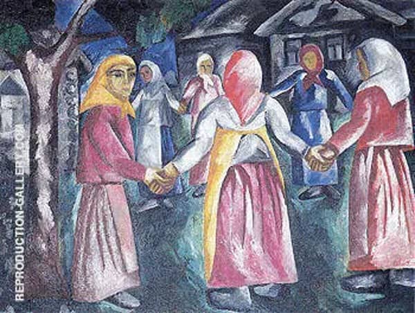 Reel 1910 by Natalia Goncharova | Oil Painting Reproduction