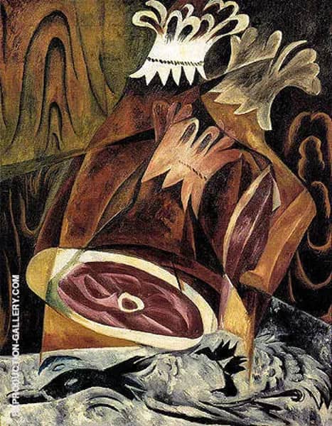 Still Life with Ham and Duck 1912 | Oil Painting Reproduction