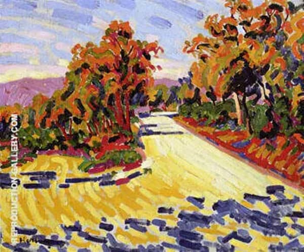 Corsican Landscape A 1907 by Auguste Herbin | Oil Painting Reproduction