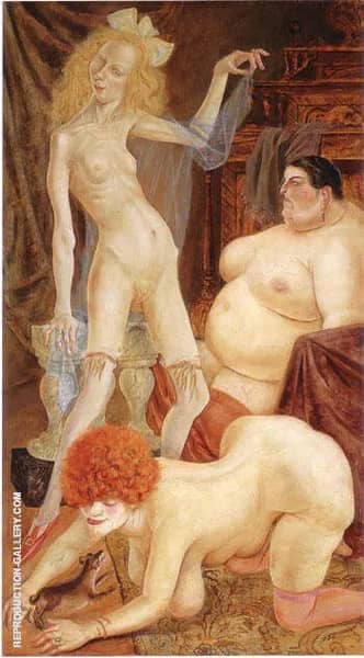 Three Wenches 1926 by Otto Dix | Oil Painting Reproduction