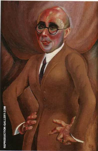 The Jeweler Karl Krall 1923 by Otto Dix | Oil Painting Reproduction