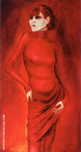 The Dancer Anita Berber 1925 by Otto Dix | Oil Painting Reproduction