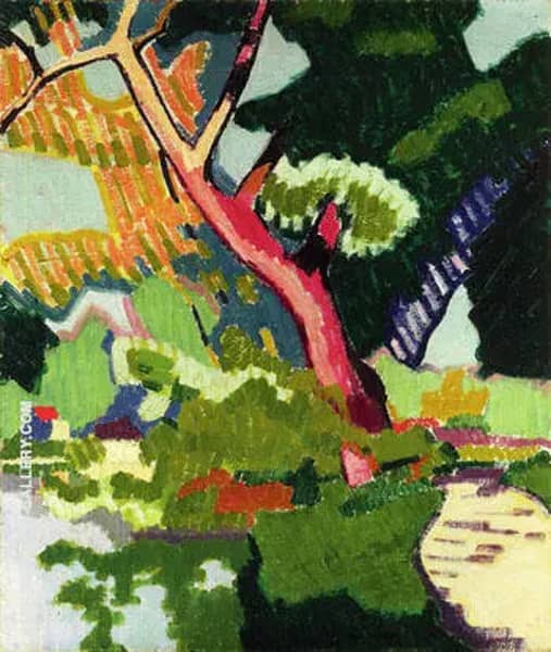 Landscape of a Waterway 1907 by Auguste Herbin | Oil Painting Reproduction