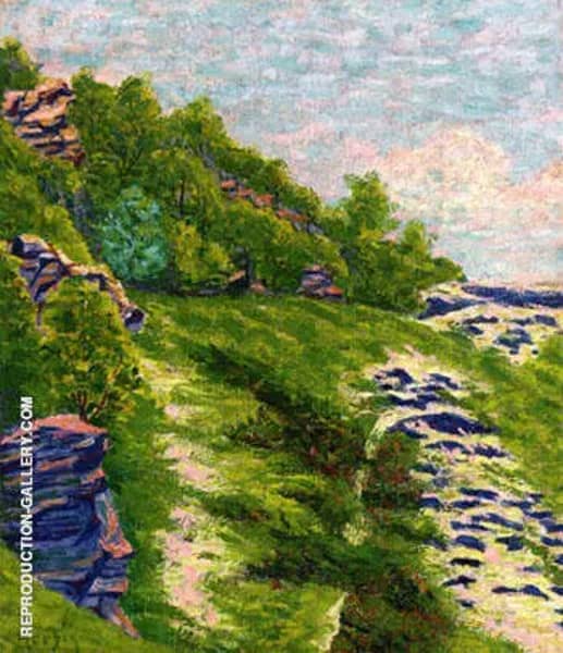 Wooded Coast a Roche Goyon 1906 | Oil Painting Reproduction