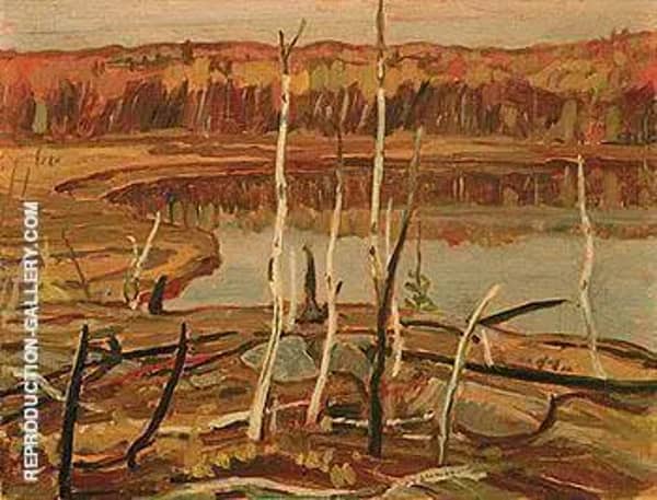 A Lake Autumn Georgian Bay 1936 by A Y Jackson | Oil Painting Reproduction
