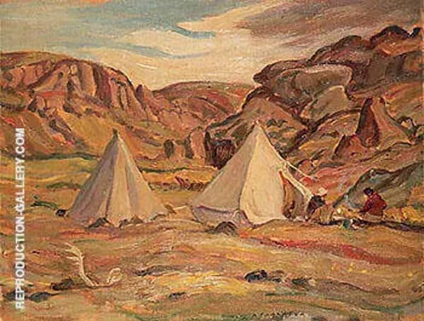 Camp in Country 1950 by A Y Jackson | Oil Painting Reproduction
