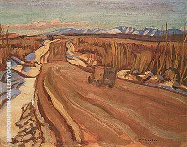 Hightway South of Nelson 1943 by A Y Jackson | Oil Painting Reproduction