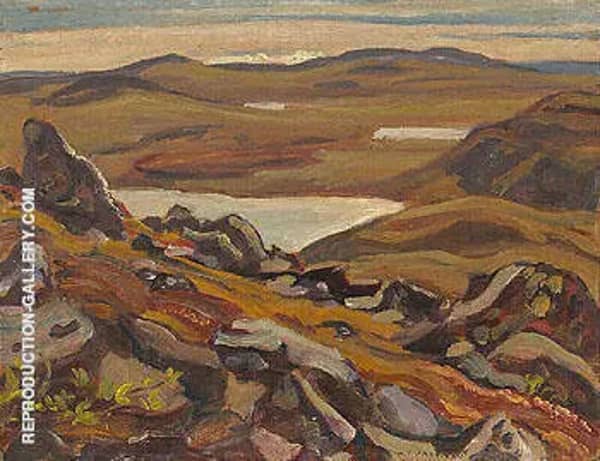 Looking South from Teshierpi Mountain 1950 | Oil Painting Reproduction