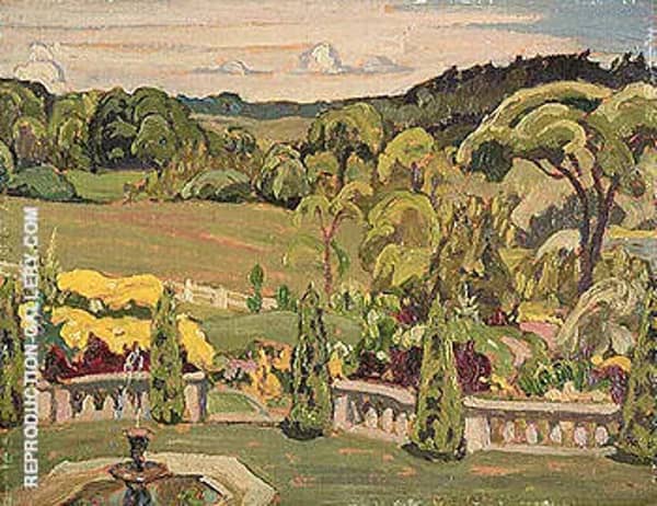 Massey Gardens at Port Hope 1930 | Oil Painting Reproduction