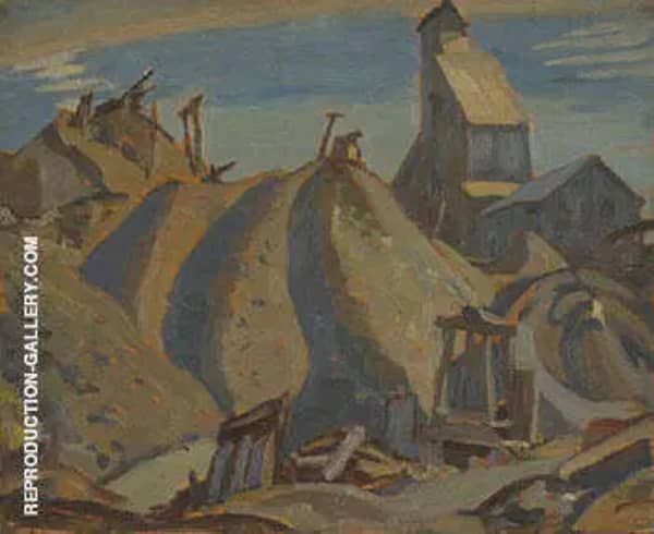 Mine Cobalt Ontario 1932 by A Y Jackson | Oil Painting Reproduction