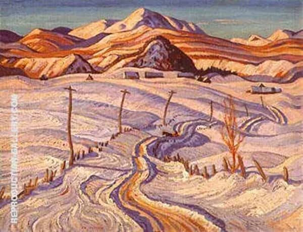 Winter Charlevoix Country by A Y Jackson | Oil Painting Reproduction