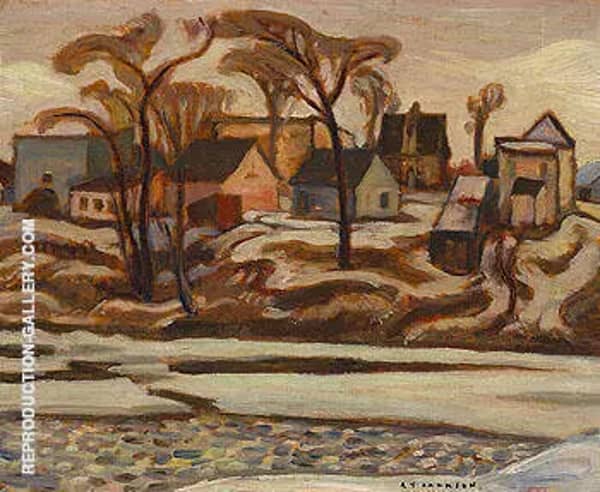 The Yamaska River at Saint Hyacinthe c1934 | Oil Painting Reproduction